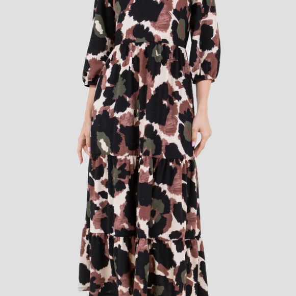 Leopard Midi Dress! - Picture 2 of 3